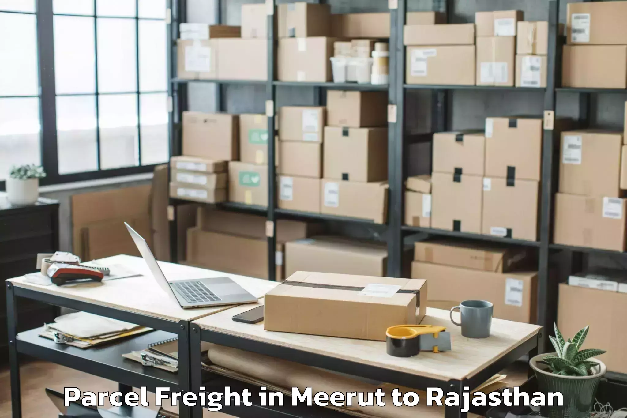 Reliable Meerut to Jk Lakshmipat University Jaipu Parcel Freight